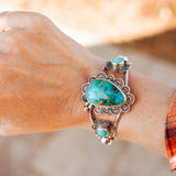 Cuff in Royston & Hubei Turquoise