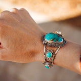 Cuff in Royston & Hubei Turquoise