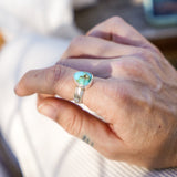 The Crest Ring in Sonoran Mountain Turquoise (Size 8)