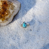 The Crest Ring in Golden Hills Turquoise (Size 6)