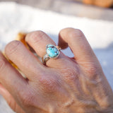 The Crest Ring in Golden Hills Turquoise (Size 6)