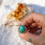 The Ebb & Flow Ring in Royston Turquoise (Size 7.75)