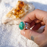 The Ebb & Flow Ring in Royston Turquoise (Size 7.75)