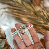 Curb Chain Bracelet in Ocean Jasper