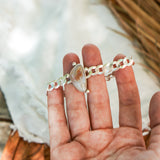 Curb Chain Bracelet in Ocean Jasper