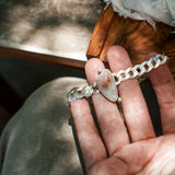 Curb Chain Bracelet in Ocean Jasper