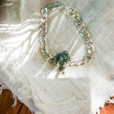 Curb Chain Bracelet in Ocean Jasper