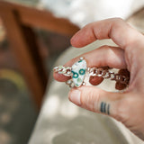 Curb Chain Bracelet in Ocean Jasper