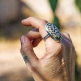 Dalmatian Jasper Ring (Size 9)