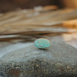 Horizontal Ring in Hubei Turquoise (Size 7)