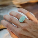 Horizontal Ring in Hubei Turquoise (Size 7)