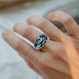 Horizontal Ring in Hubei Turquoise (Size 9.25)