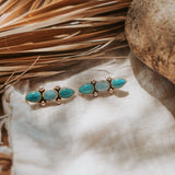 Ear Crawlers in Kingman Turquoise & Larimar