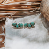 Ear Crawlers in Kingman Turquoise