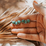 Ear Crawlers in Kingman Turquoise