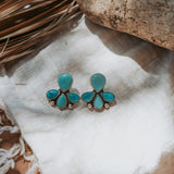 Stud Earrings in Kingman Turquoise