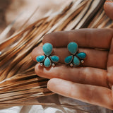 Stud Earrings in Kingman Turquoise