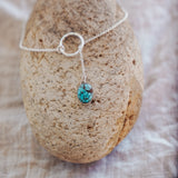 Dainty Lariat in Egyptian Turquoise