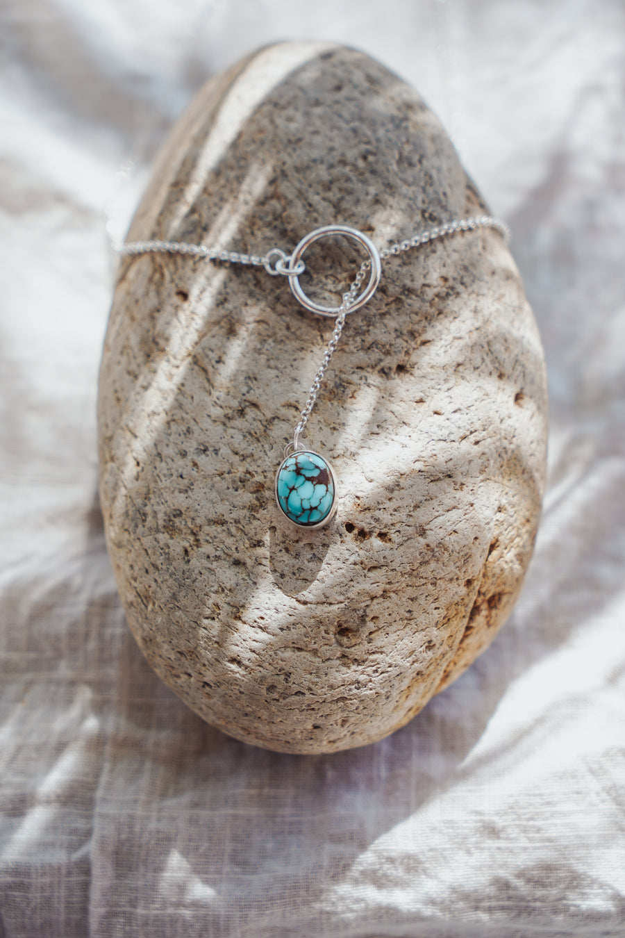 Dainty Lariat in Egyptian Turquoise