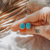 Stud Earrings in Campitos Turquoise