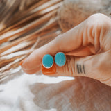 Stud Earrings in Campitos Turquoise