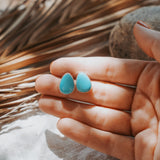 Stud Earrings in Campitos Turquoise