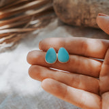 Stud Earrings in Campitos Turquoise