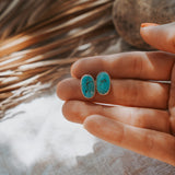 Stud Earrings in Sonoran Mtn Turquoise