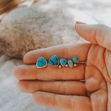 Ear Crawler + Stud Combo in Egyptian Turquoise