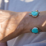 The Canyon Wrap Cuff in Tyrone Turquoise