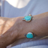 The Canyon Wrap Cuff in Tyrone Turquoise