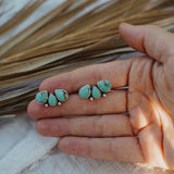 Ear Crawlers in Kingman Turquoise