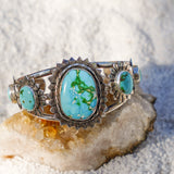 The Flora Cuff in Sonoran Mountain Turquoise