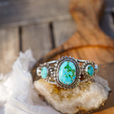 The Flora Cuff in Sonoran Mountain Turquoise