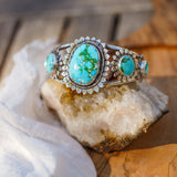 The Flora Cuff in Sonoran Mountain Turquoise