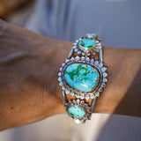 The Flora Cuff in Sonoran Mountain Turquoise