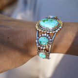 The Flora Cuff in Sonoran Mountain Turquoise