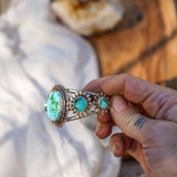 The Flora Cuff in Sonoran Mountain Turquoise