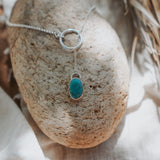 Dainty Lariat in Egyptian Turquoise