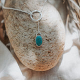 Dainty Lariat in Egyptian Turquoise