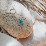 Dainty Lariat in Turquoise Mountain