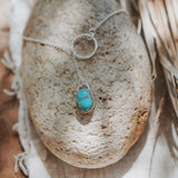 Dainty Lariat in Egyptian Turquoise