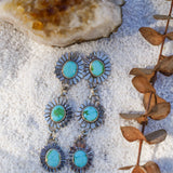 The Flora Dangle Earring in Sonoran Mountain Turquoise