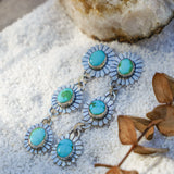 The Flora Dangle Earring in Sonoran Mountain Turquoise