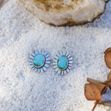 The Flora Stud Earring in Sonoran Mountain Turquoise