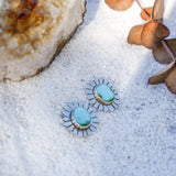 The Flora Stud Earring in Sonoran Mountain Turquoise