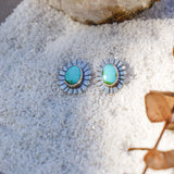 The Flora Stud Earring in Sonoran Mountain Turquoise