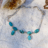 Necklace in Whitewater Turquoise