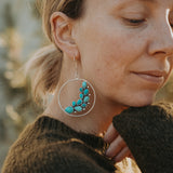 Earrings in Kingman Turquoise