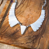 Desert Wings Collar in White Buffalo